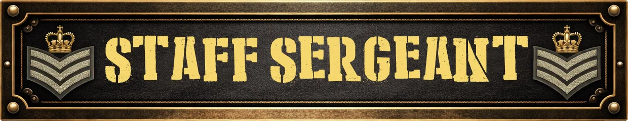 staff sergeant honour plate